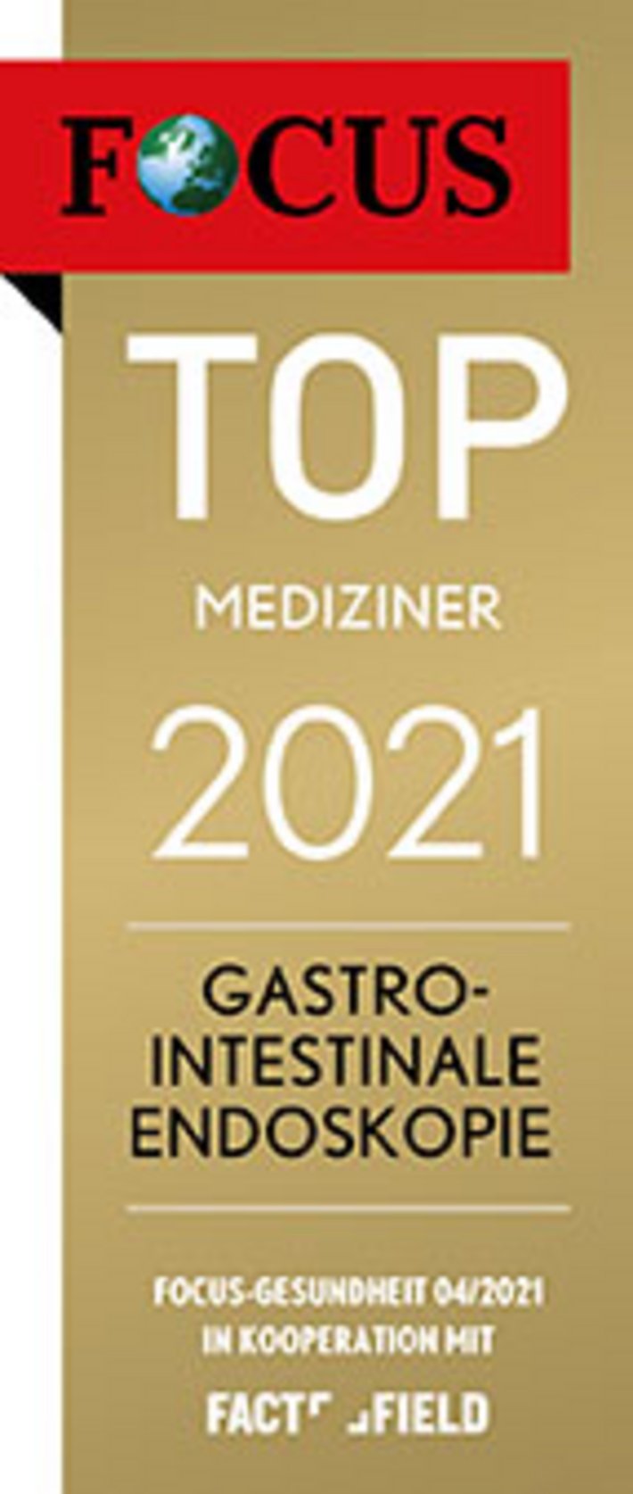 Prof. Dr. Oliver Pech am Krankenhaus Barmherzige Brüder Regensburg ist FOCUS Top Mediziner 2021 für gastrointestinale Endoskopie. 