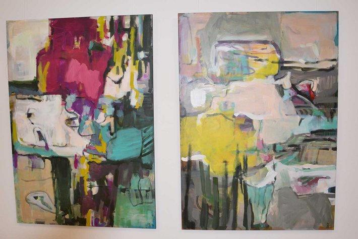 Einblick in die Kunstausstellung Hermann Seidel 2015