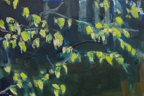 Foto: 2013 · Frühlingsboten III · Acryl auf Hartfaser · 97 x 77 cm