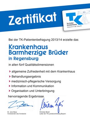 TK-Qualitätszertifikat