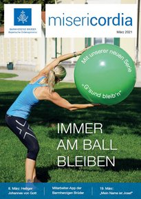 Titelbild misericordia März 2021 Gesund bleiben durch Sport