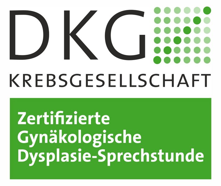 DKG-Logo Gynäkologisches Zentrum Dysplasie Sprechstunde